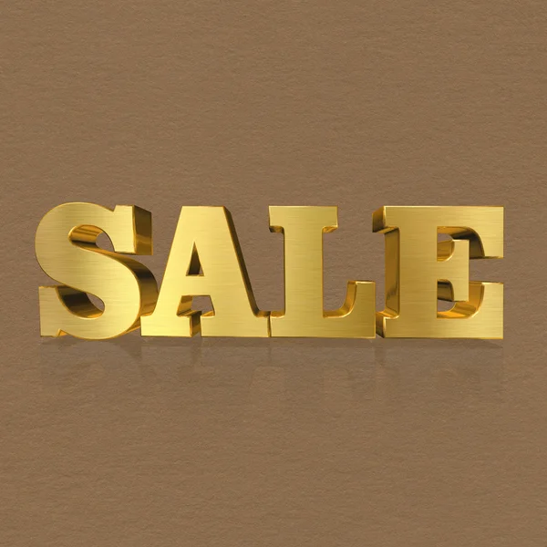 Sale, Gold Metal Letters — Stock Photo, Image