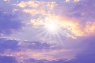 Gökyüzü güneş arka plan