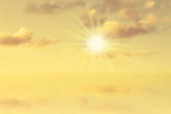 Sky Sun Sea Background — Stock Photo, Image