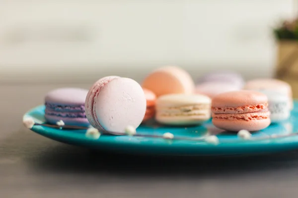 Beautiful Multicolored Macarons — Stock Photo, Image