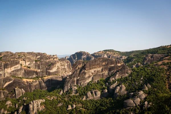 Mosteiro e rochas de Meteora, grécia — Fotografia de Stock