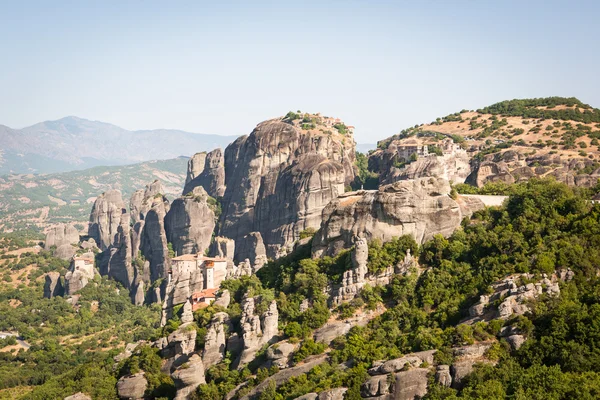 Mosteiro e rochas de Meteora, grécia — Fotografia de Stock