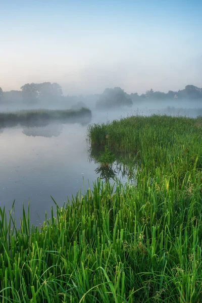 Beautiful Spring Sunrise River Banks — Stock Photo, Image