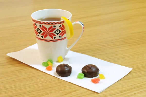 Té y dulces — Foto de Stock