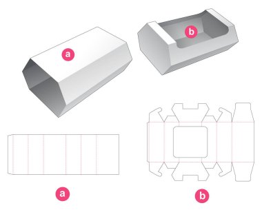 Altıgen şekilli tepsi kapağı ölü şablonu