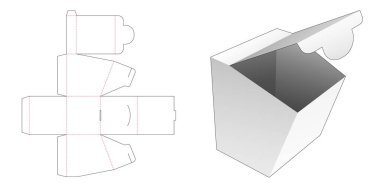 Paketleme kutusu öldü kesme şablonu