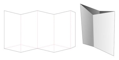 Kenarlı yastık ekmek kutusu ölü şablon kes