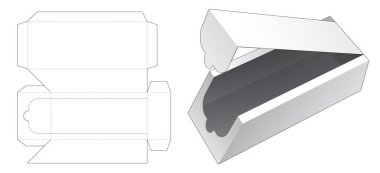 Uzun fermuarlı fermuar kesme şablonu