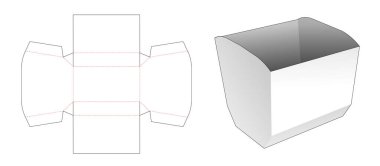 Patlamış mısır paketlemesi kesme şablonu