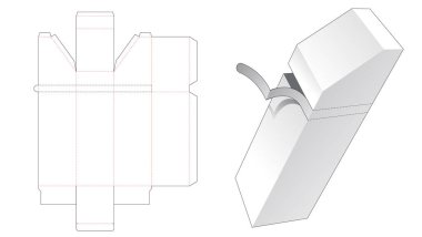 Fermuarlı uzun şablonu kes