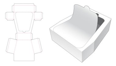 Fermuarlı Trapezoid paket kesme şablonu