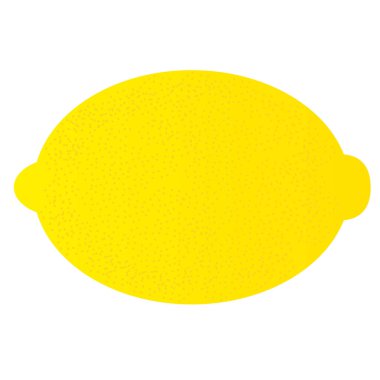 Lezzetli limon meyve ikonu. Vektör illüstrasyonu