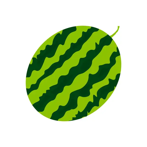 Köstliche Wassermelonen Frucht Symbol Vektorillustration — Stockvektor