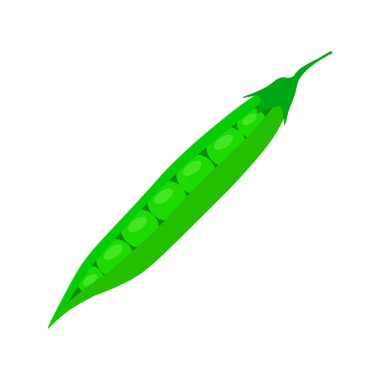 Lezzetli bezelye ikonu. Vektör illüstrasyonu