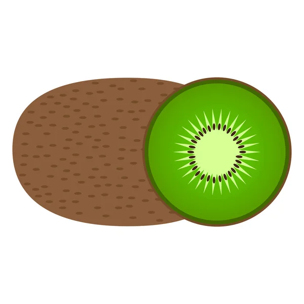 Köstliche Kiwi Früchte Vektorillustration — Stockvektor