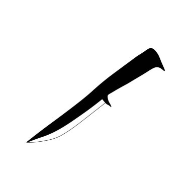 Fishing knife icon isolated on white background. Vector illustration