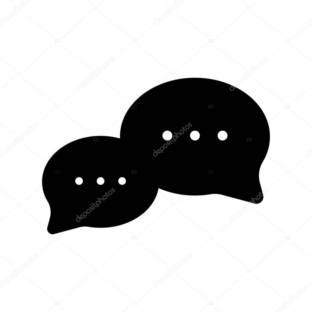 Chat pop icon isolated on white background. Vector illustration