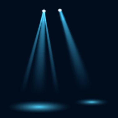 Soyut mavi ışık arkaplanı. Vektör illüstrasyonu