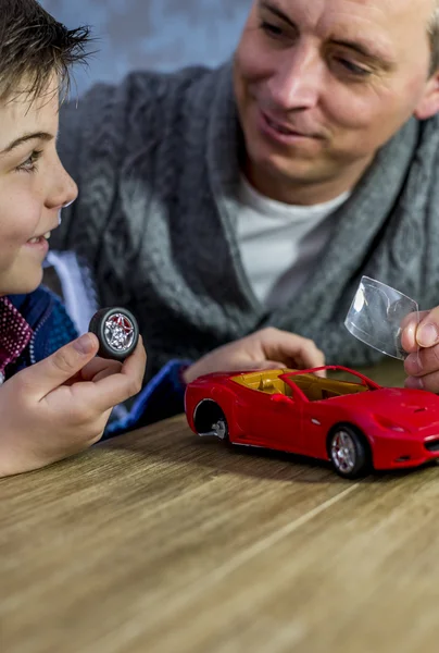 Construção modelo carro juntos Fotografia De Stock