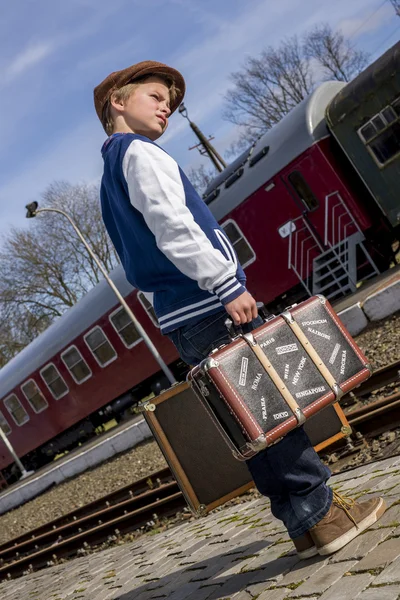 Attente sur le train — Photo