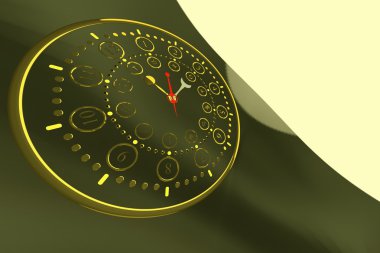 3D çizim, illüstrasyon amacıyla farklı konularda kullanımda farklı sürümlerindeki zodyak işaretleri.