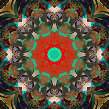 Simetrik dekoratif desen