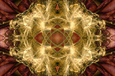 Simetrik dekoratif desen