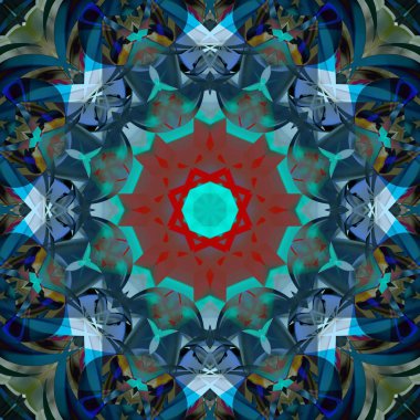 Simetrik dekoratif desen