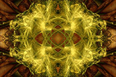 Simetrik dekoratif desen