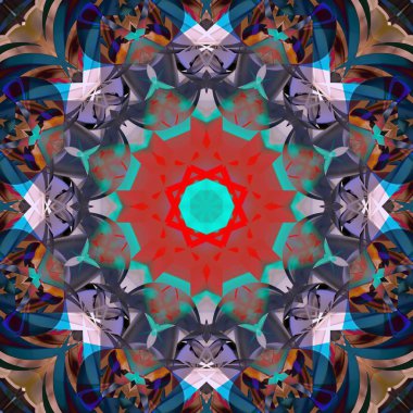 Simetrik dekoratif desen