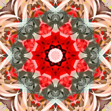 Simetrik dekoratif desen