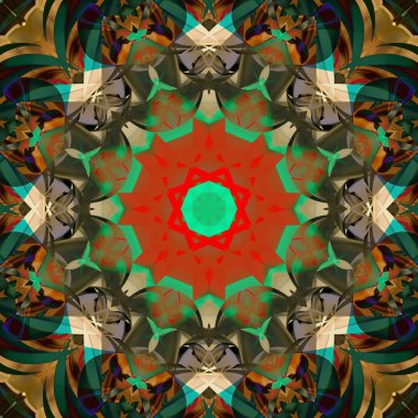 Simetrik dekoratif desen