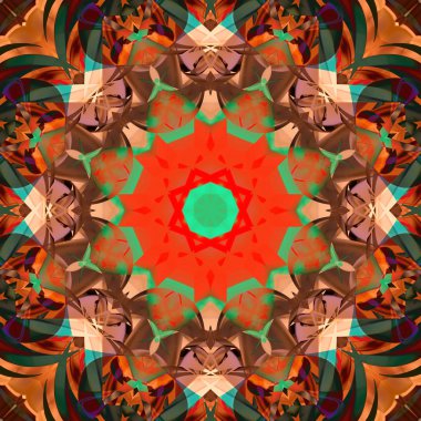 Simetrik dekoratif desen