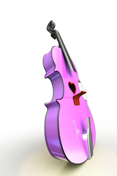 Illustration 3D d'un violon, instrument de musique . — Photo