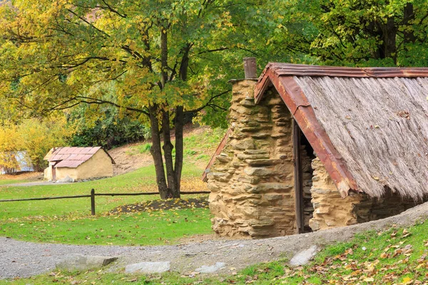 Een Oude Stenen Mijnwerkershut Gebouwd Jaren 1880 Arrowtown Chinese Settlement — Stockfoto