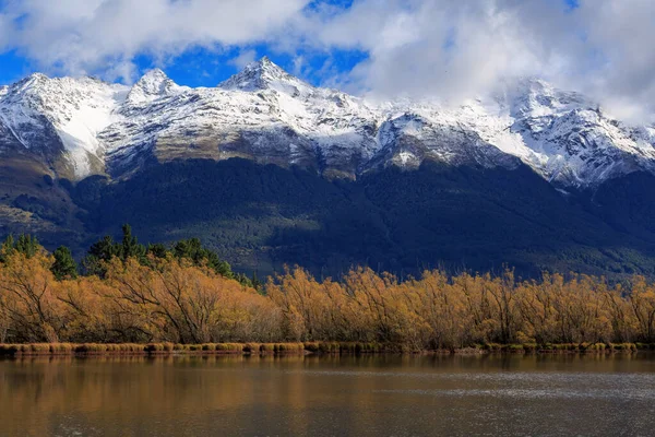 Lagune Glenorchy Une Zone Humide Pittoresque Île Sud Nouvelle Zélande — Photo