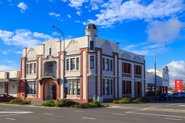 Edificio Histórico Del Hotel Easton Foxton Nueva Zelanda Completado 1920 — Foto de Stock