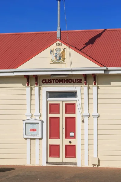 Die Tür Des Alten Zollhauses Port Ahuriri Napier Neuseeland Erbaut — Stockfoto