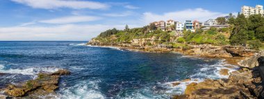 Mackenzie 's Point, Sydney, Avustralya, Bondi' den Bronte Coastal Walk 'a kadar görüldü.