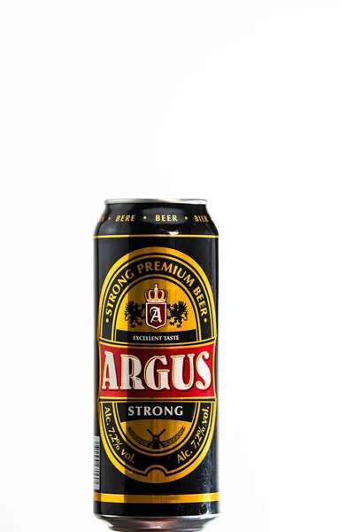 Cerveja Argus Premium Lager Lild Supermercado Própria Cerveja Marca Estúdio — Fotografia de Stock