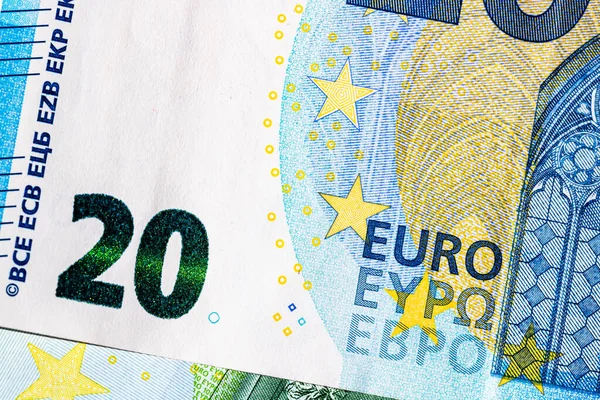 Pénzközeli Eurobankjegyek Elkülönített Pénz Háttere — Stock Fotó