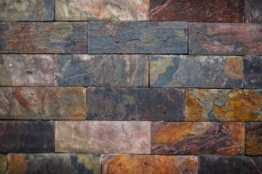 Doku arka plan kırmızı eski yıpranmış tuğla duvar. Vintage etkisi