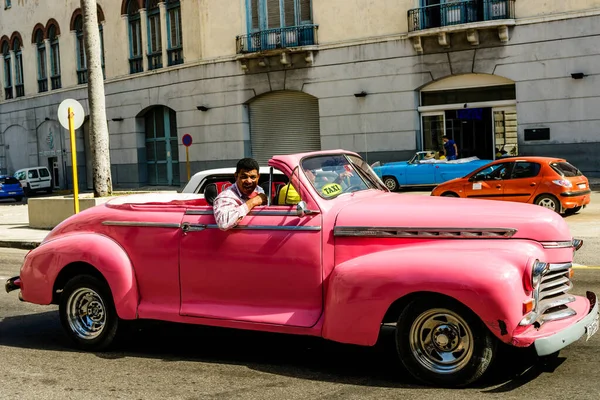 Auto Epoca Classica Americana Usata Come Taxi Avana Cuba 2021 — Foto Stock