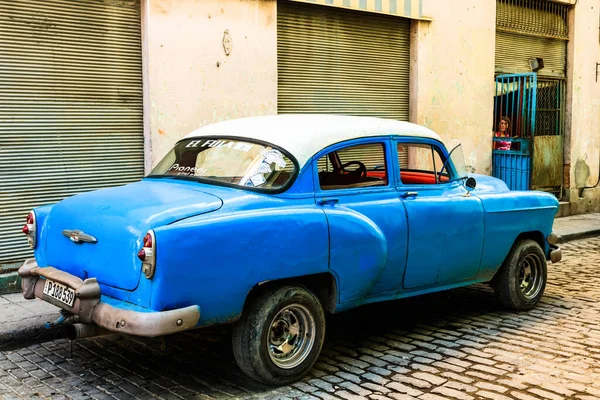 Auto Epoca Classica Americana Usata Come Taxi Avana Cuba 2021 — Foto Stock