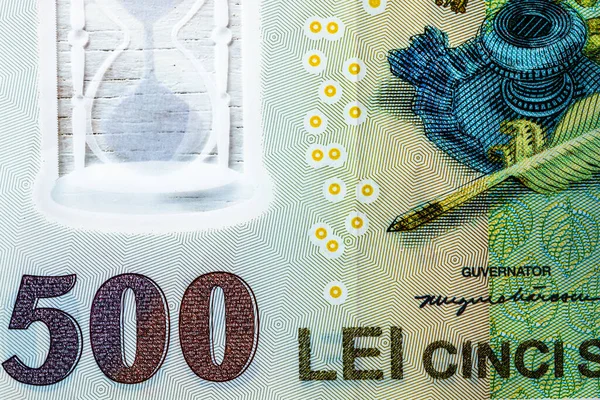 Selectieve Aandacht Voor Details Van Lei Bankbiljetten Nauwe Macro Details — Stockfoto