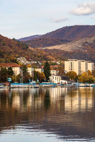 Vista Del Río Danubio Ciudad Orsova Vista Frente Mar Orsova —  Fotos de Stock