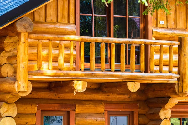 Détails Typiques Maison Bois Maison Montagne Bihor Roumanie — Photo
