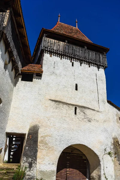 Architectural Details Medieval Church View Fortified Church Viscri Unesco Heritage — Stock Photo, Image