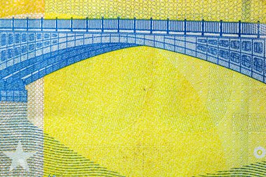 EURO banknotlarının detaylarına özen göster. EURO banknotlarının makro detaylarını kapat. Dünya para kavramı, enflasyon ve ekonomi kavramı