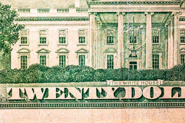 Selective Focus Detail Usd Banknotes Close Macro Detail United States — Stock Photo, Image